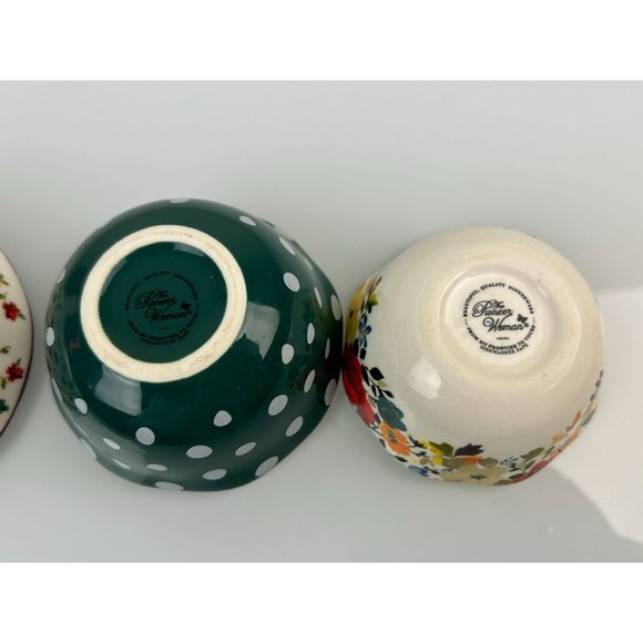Pioneer Woman Nesting Measuring Cups Bowls, Floral Polka Dots Colorful Set of 4 - Picture 15 of 15